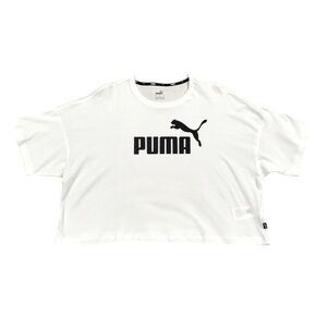 PUMA Cropped Logo Short Sleeve Cotton T-Shirt NWT XL